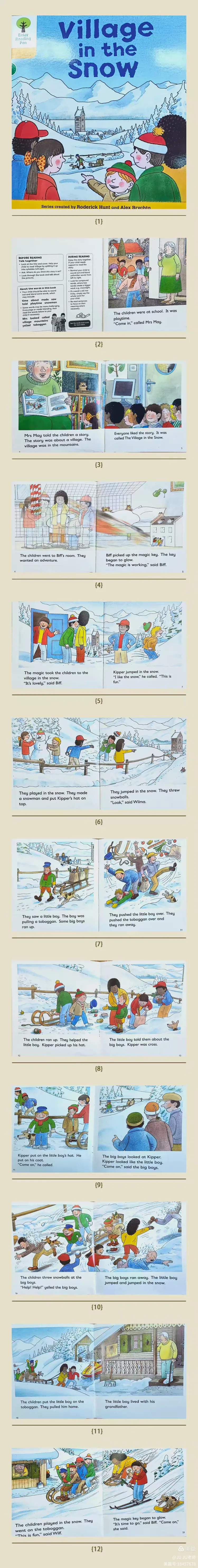 英语绘本阅读‖village in the snow